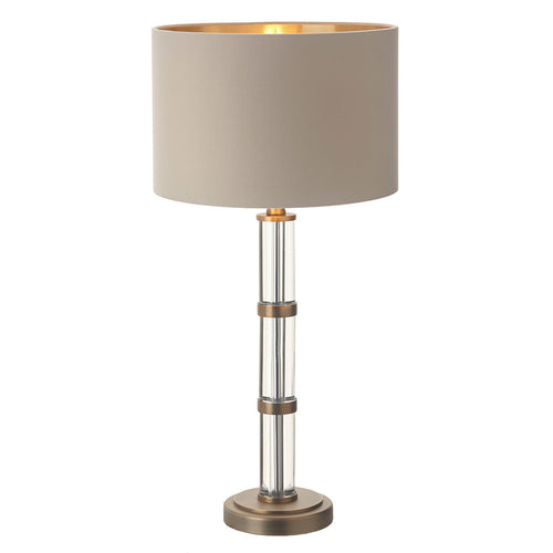 Zane Antique Brass Finish Table Lamp