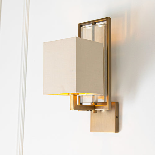 Arden Antique Brass Finish Wall Lamp