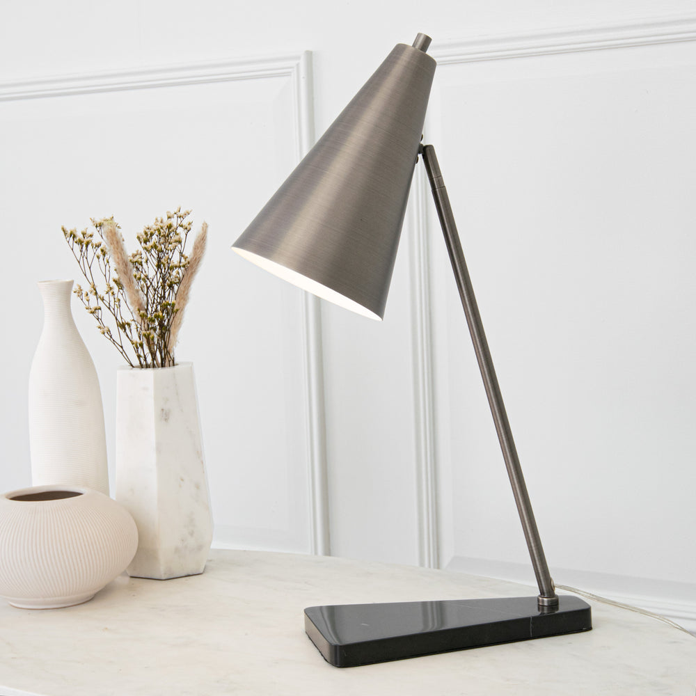 Finn Desk Lamp Pewter Roomset