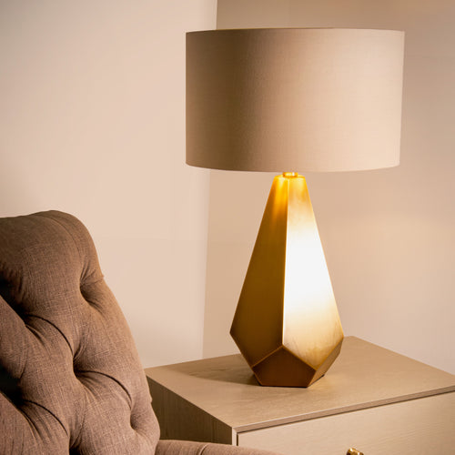 Lance Antique Brass Table Lamp