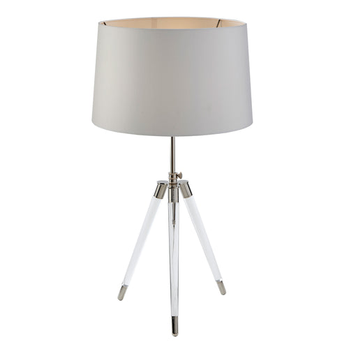 Afton, tripod crystal leg table lamp (base only) STF TBD