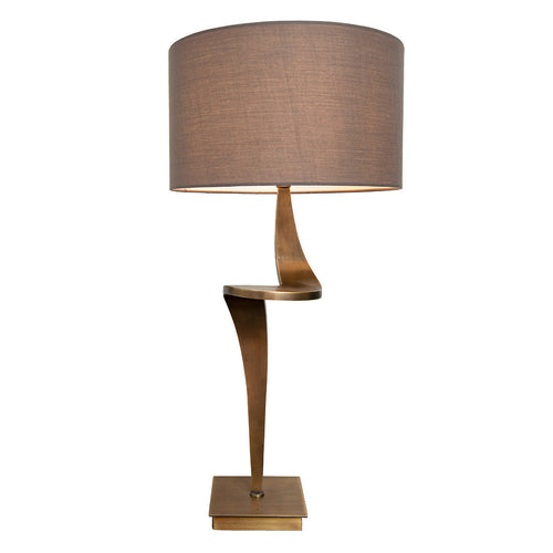 Nero Antique Brass Finish Table Lamp