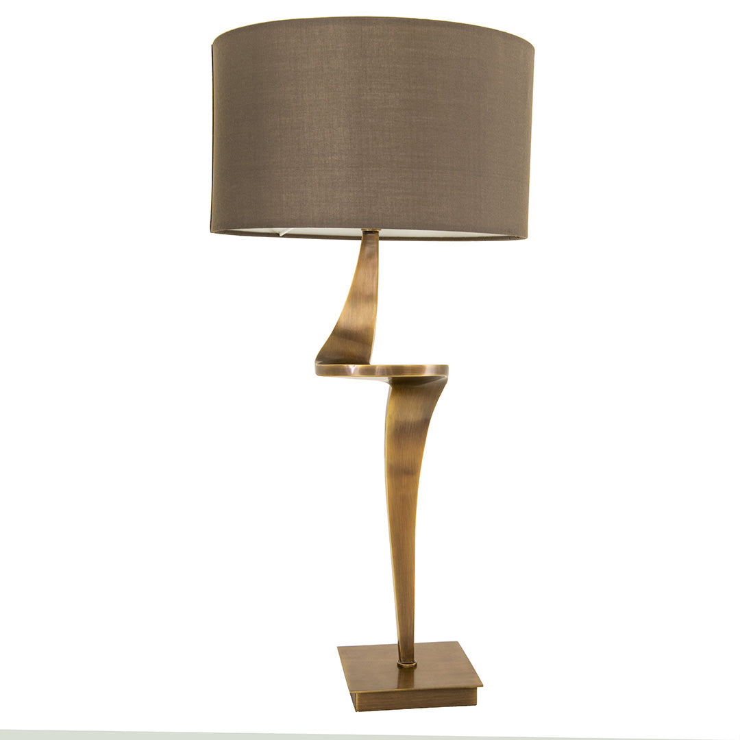 Nero Antique Brass Table Lamp
