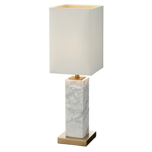 Pax White Marble Table Lamp