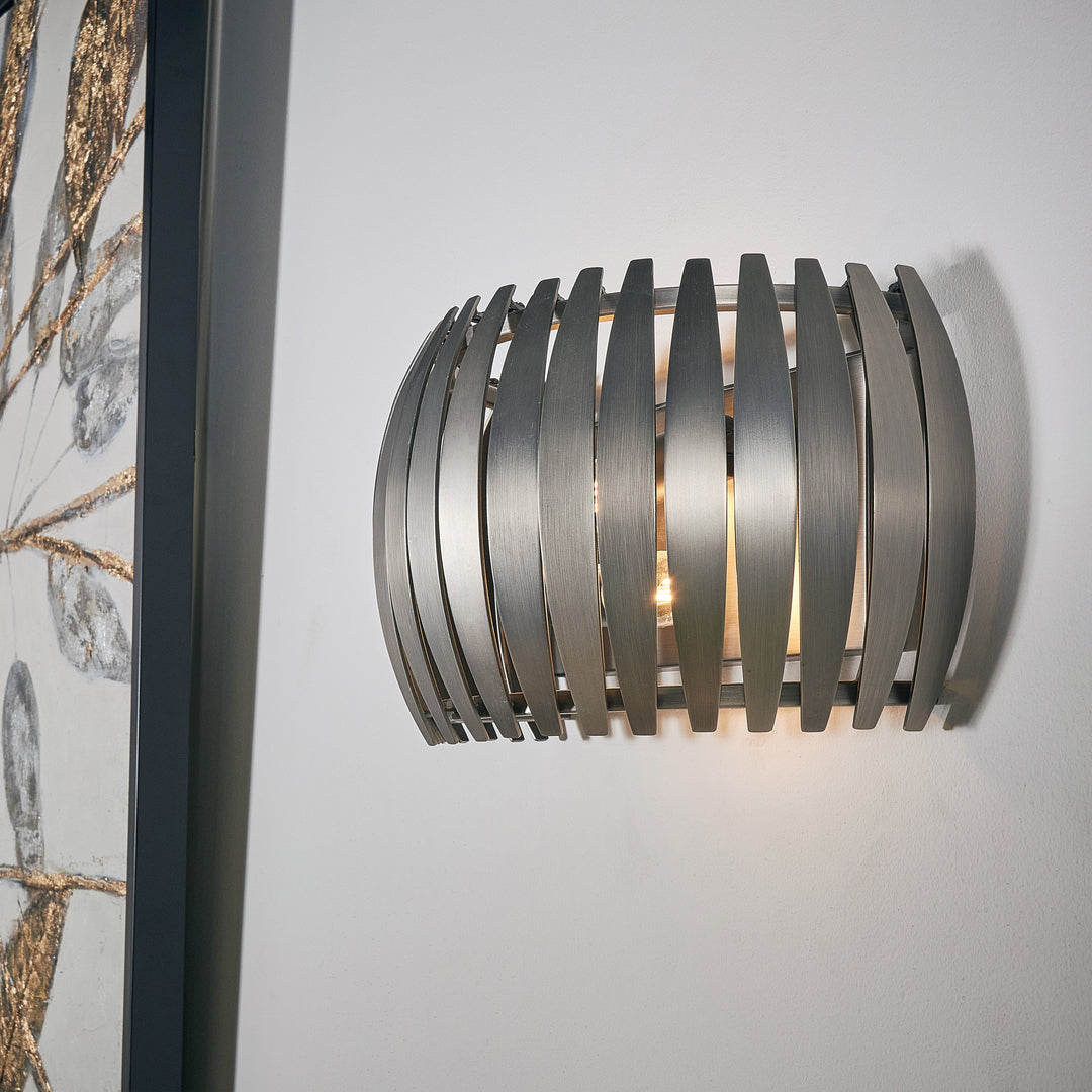 Castor Gunmetal Wall Lamp Roomset
