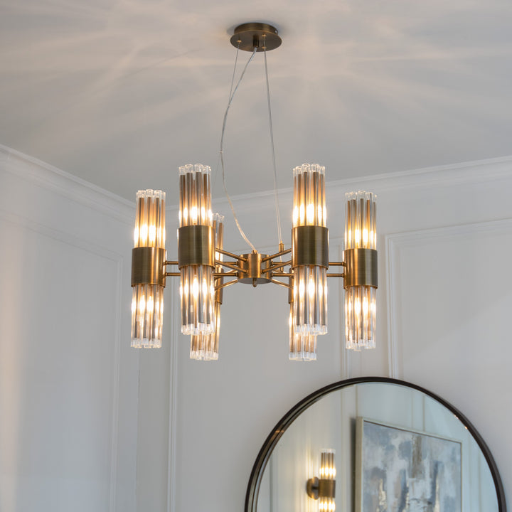 Ives 6 Arm Chandelier Roomset
