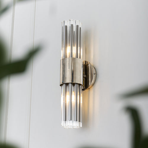 Ives Nickel Finish Wall Lamp