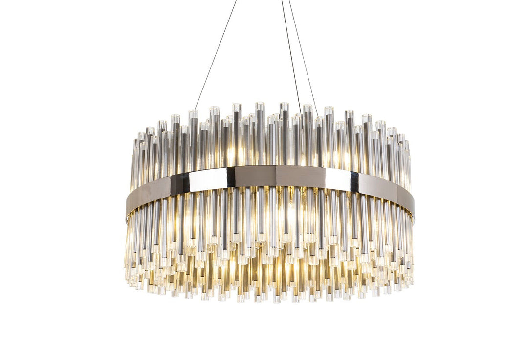 Colmar, 80cm chandelier nickel and silver ANT