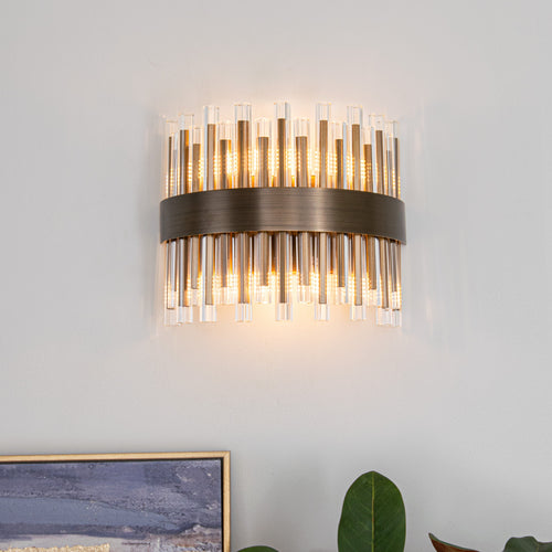 Ives Antique Brass Wall Lamp