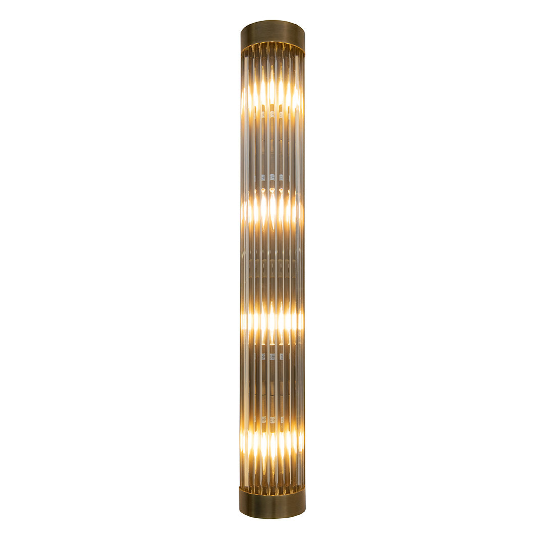 Wade Antique Brass Finish Long Wall Lamp