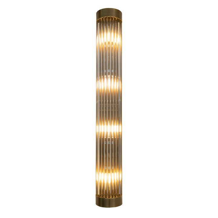 Wade Antique Brass Finish Long Wall Lamp