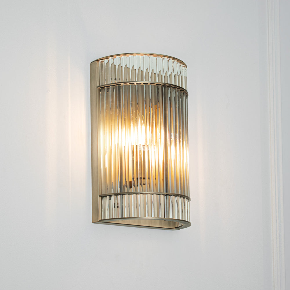 Troy IP65 Champagne Wall Lamp Roomset