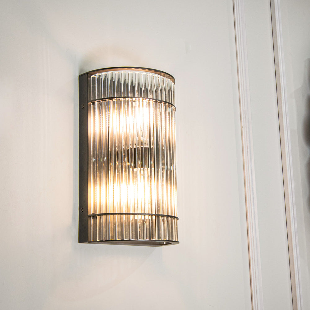 Troy IP65 Gunmetal Wall Lamp Roomset