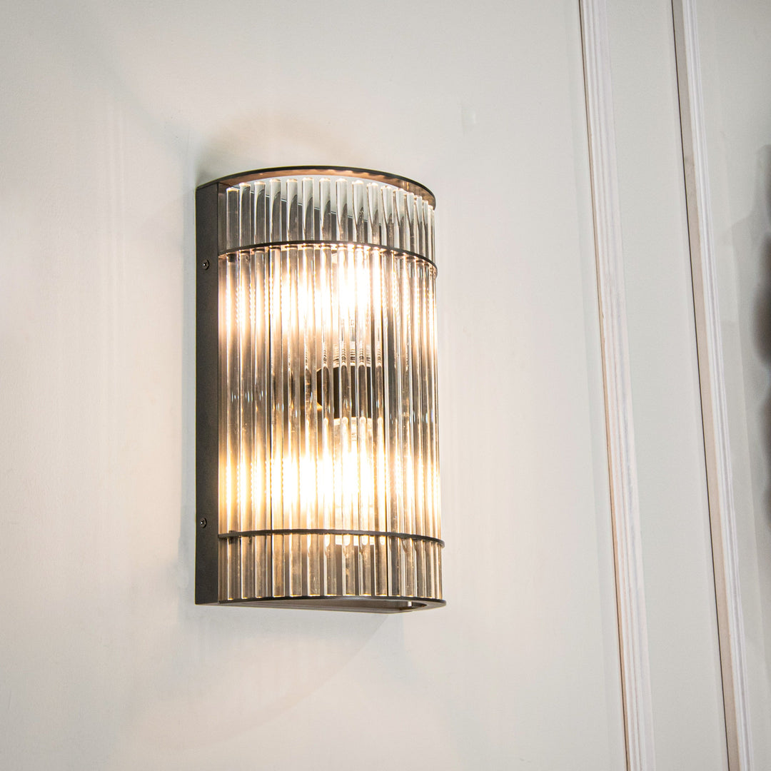Troy IP65 Gunmetal Wall Lamp Roomset