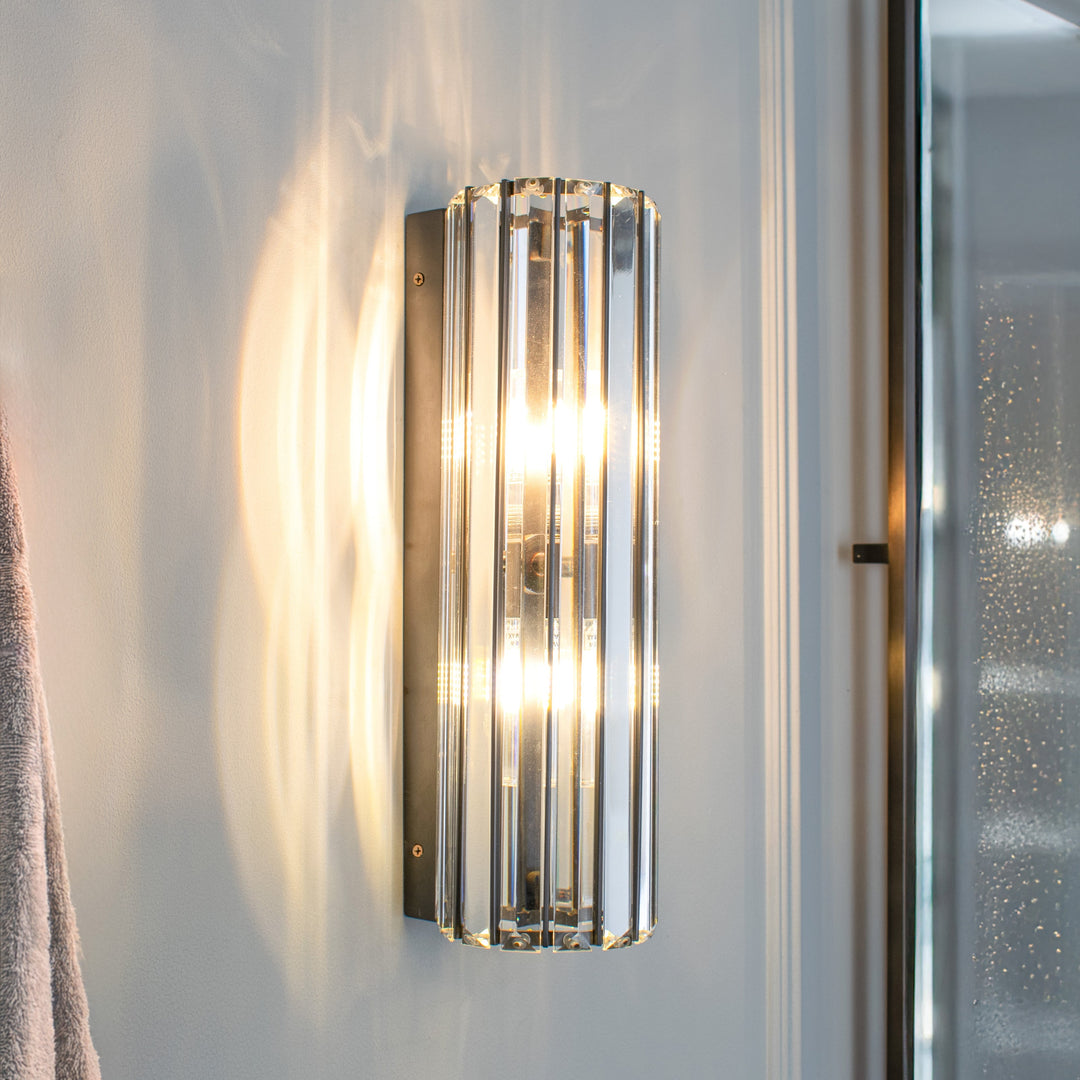 Yule IP65 Gunmetal Wall Lamp Roomset