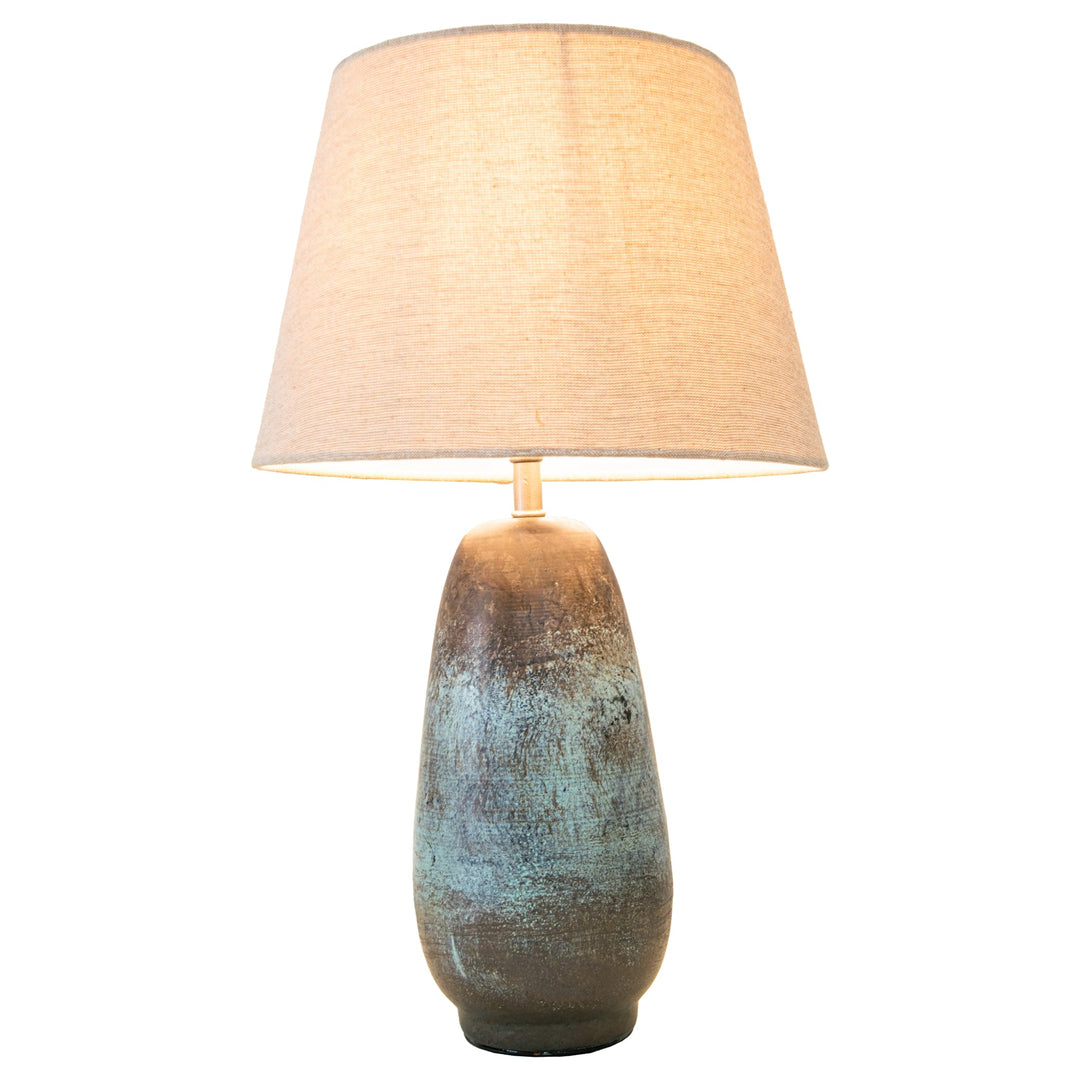 Bassar Table Lamp, Weathered bronze
