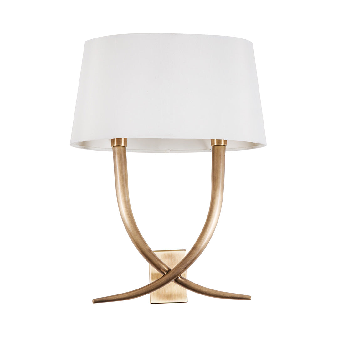 Quinn Antique Brass Wall Lamp