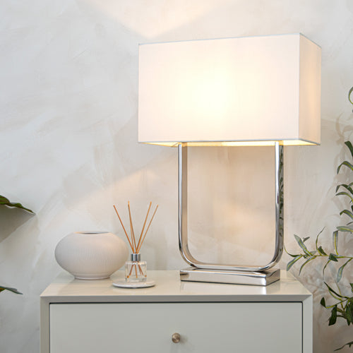 Reno Nickel Table Lamp