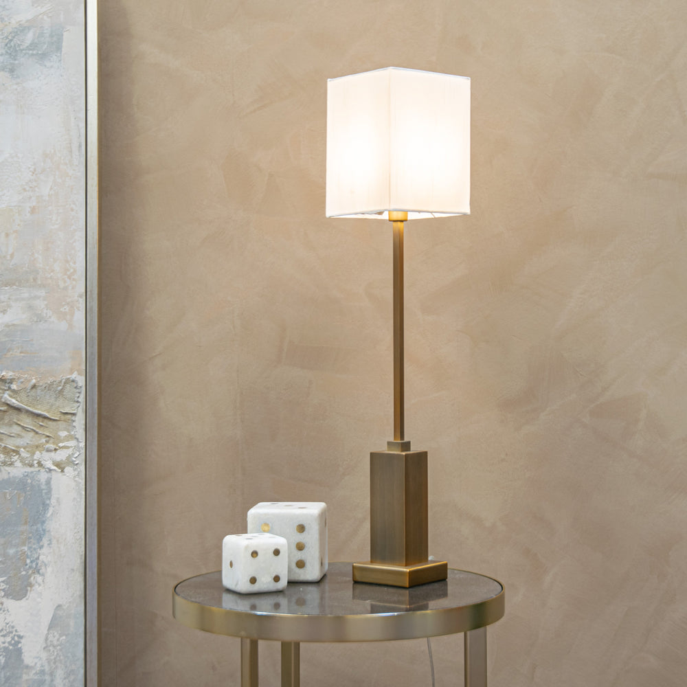 York Antique Brass Table Lamp Roomset