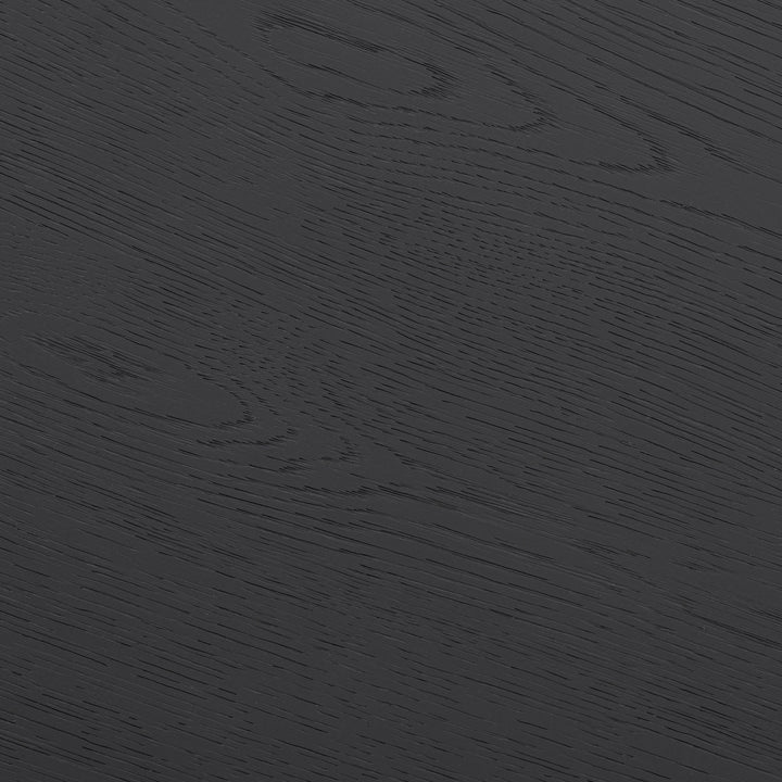 Leckford Ribbed Occasional Table Black Oak
