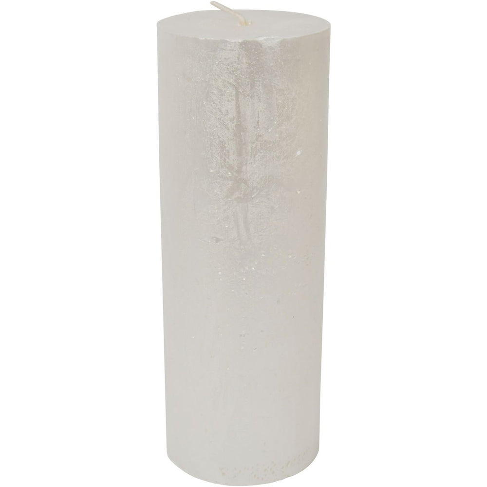 Libra Pearl Rustica Pillar Candle 7x19cm