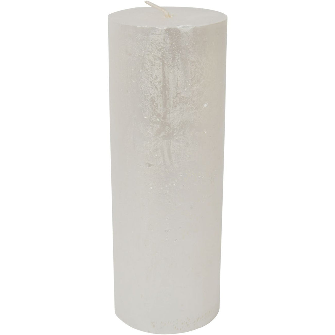 Libra Pearl Rustica Pillar Candle 7x19cm