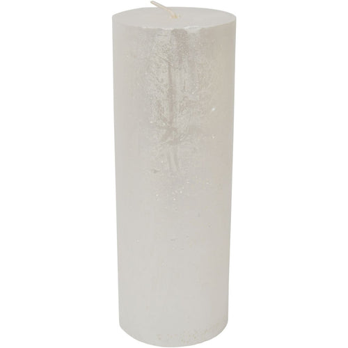 Libra Pearl Rustica Pillar Candle 7x19cm