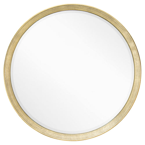 Flare Distressed Gold Leaf Wall Mirror
