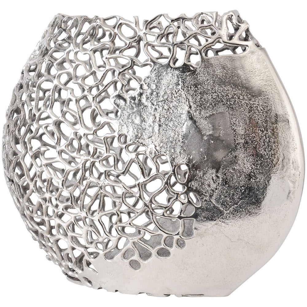 Apo Coral Aluminium Ellipse Vase