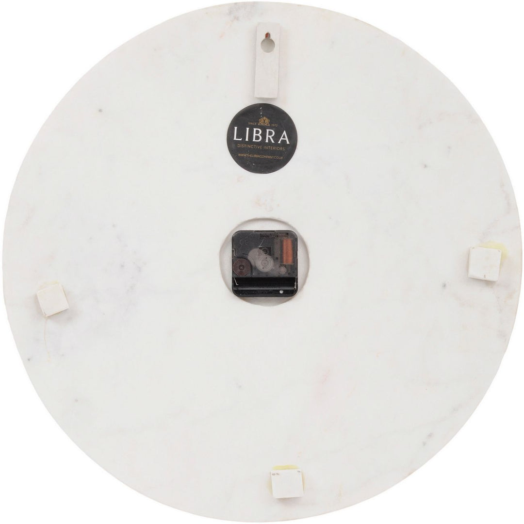 Brass Inlay And Marble Wall Clock