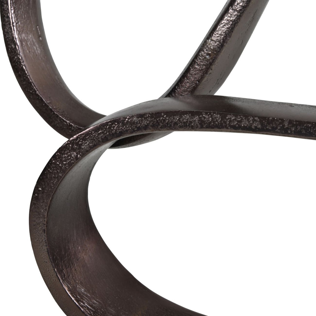 Metallic Bronze Aluminium Wellness Sculpture on base
