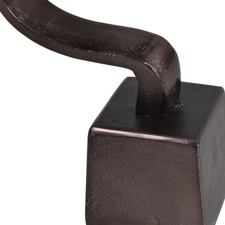 Metallic Bronze Aluminium Wellness Sculpture on base