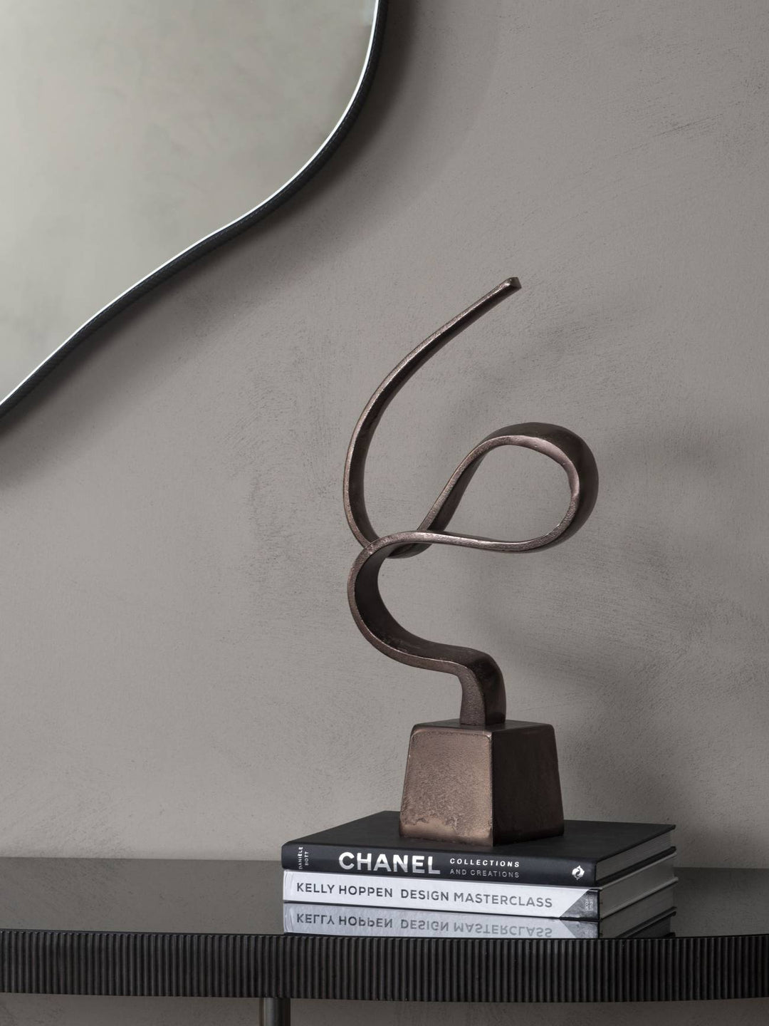Metallic Bronze Aluminium Wellness Sculpture on base