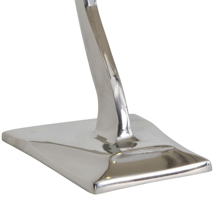 Turboprop Silver Aluminium Aeroplane Sculpture