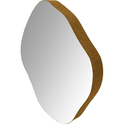 Organic Metal Framed Mirror Aged Champagne Finish Small 59x61cm