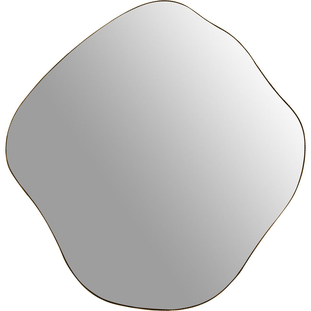 Organic Metal Framed Mirror Aged Champagne Large 97x100.5cm