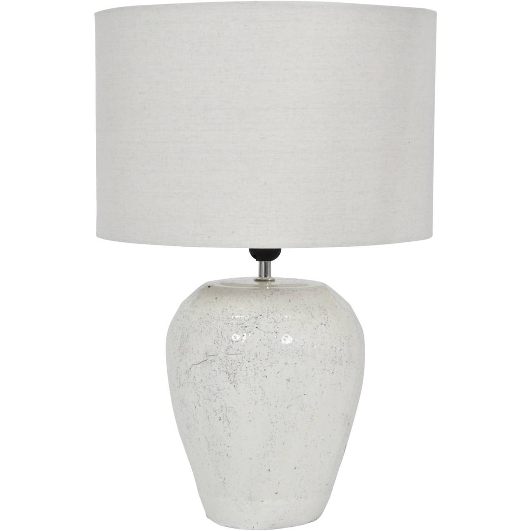 Speckle Glazed Table Lamp With Shade - E27 60W