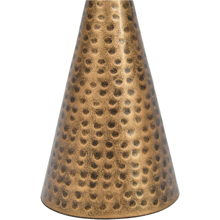 Sandbanks Iron and Hammered Glass Hurricane Small 36cm