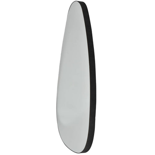 Organic Oversized Metal Framed Mirror Oak Wood Finish 150x86cm