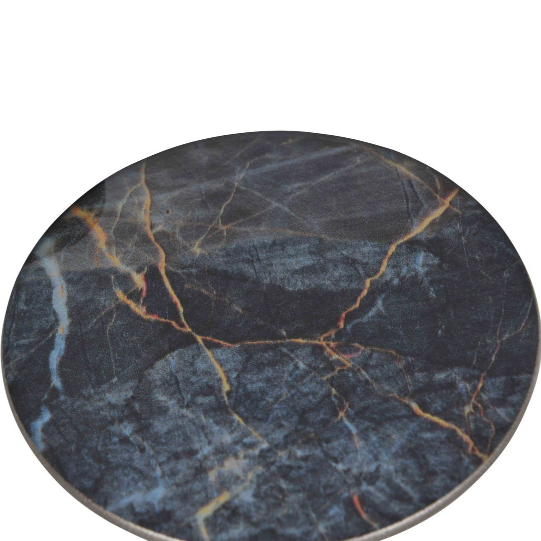 Vesuvius Black and Gold Coasters Set of 4