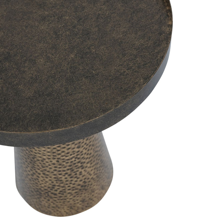 Sandbanks Iron Side Table in Rustic Antique Gold