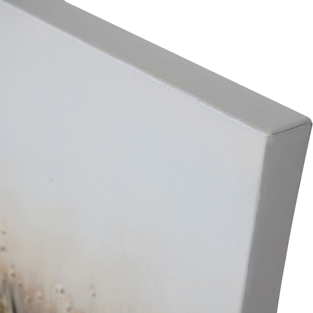 Abstract Golden Reeds Canvas Wall Art 150x75cm