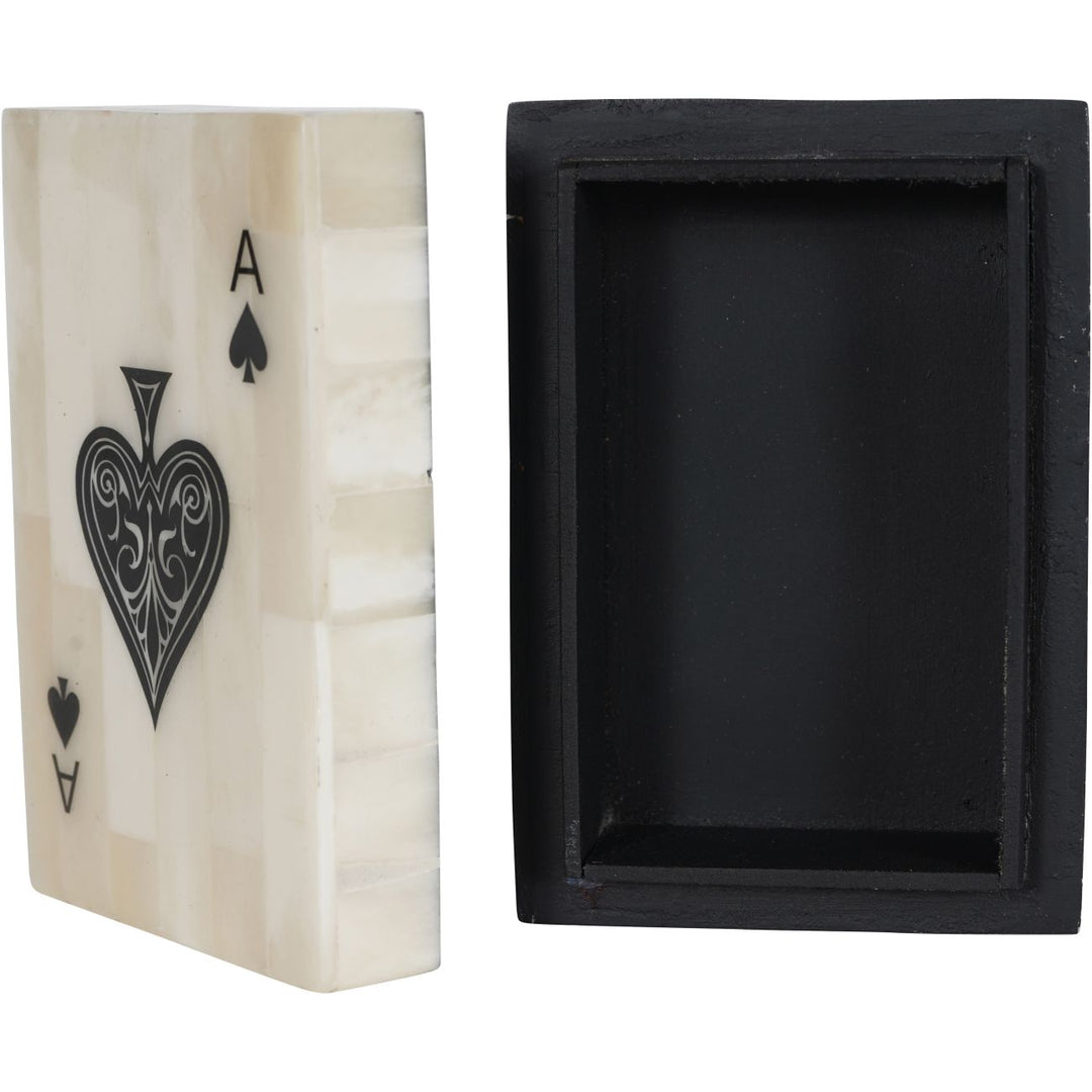 Chollerford Off White Bone Inlay Card Box