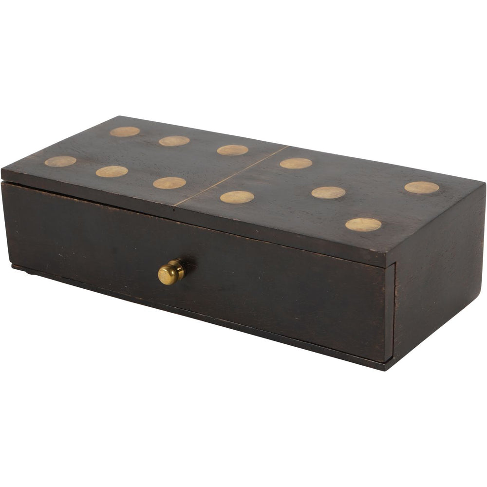 Columbia Small Wooden Domino Set in Storage Box