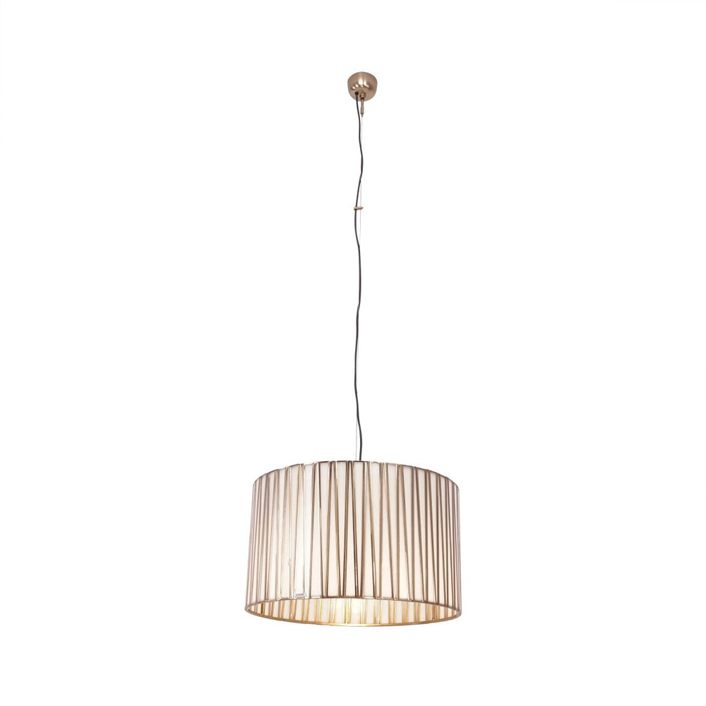 Burgh Glass Drum Pendant 50x30cm