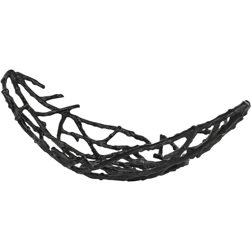 Twig Oval Bowl Black Small