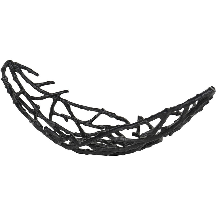 Twig Oval Bowl Black Small