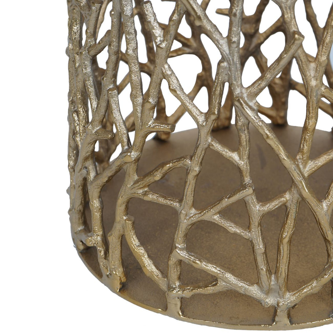 Twig Gold Sculpture Floor Vase