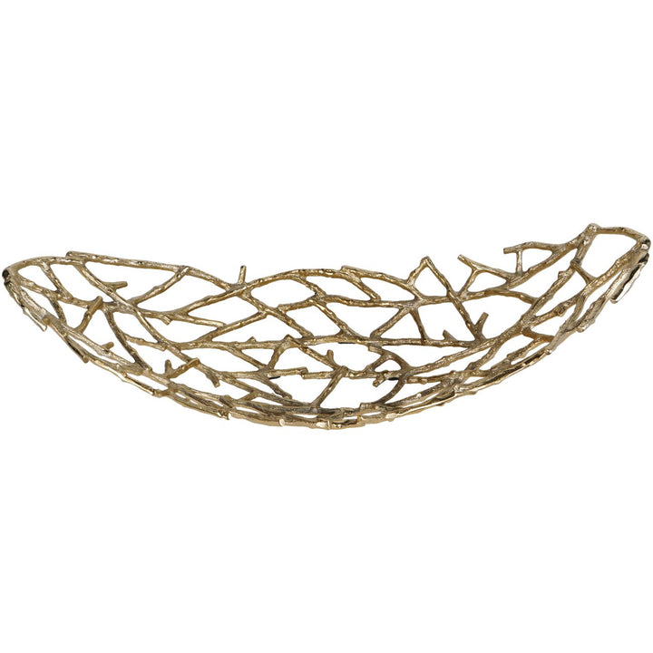 Twig Oval Bowl Gold Large