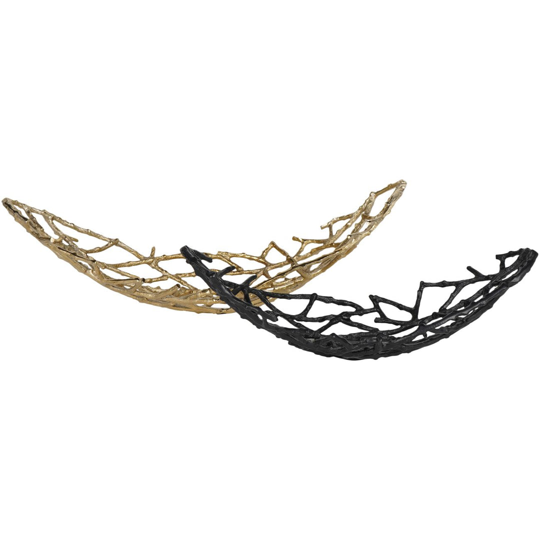 Twig Oval Bowl Gold Large